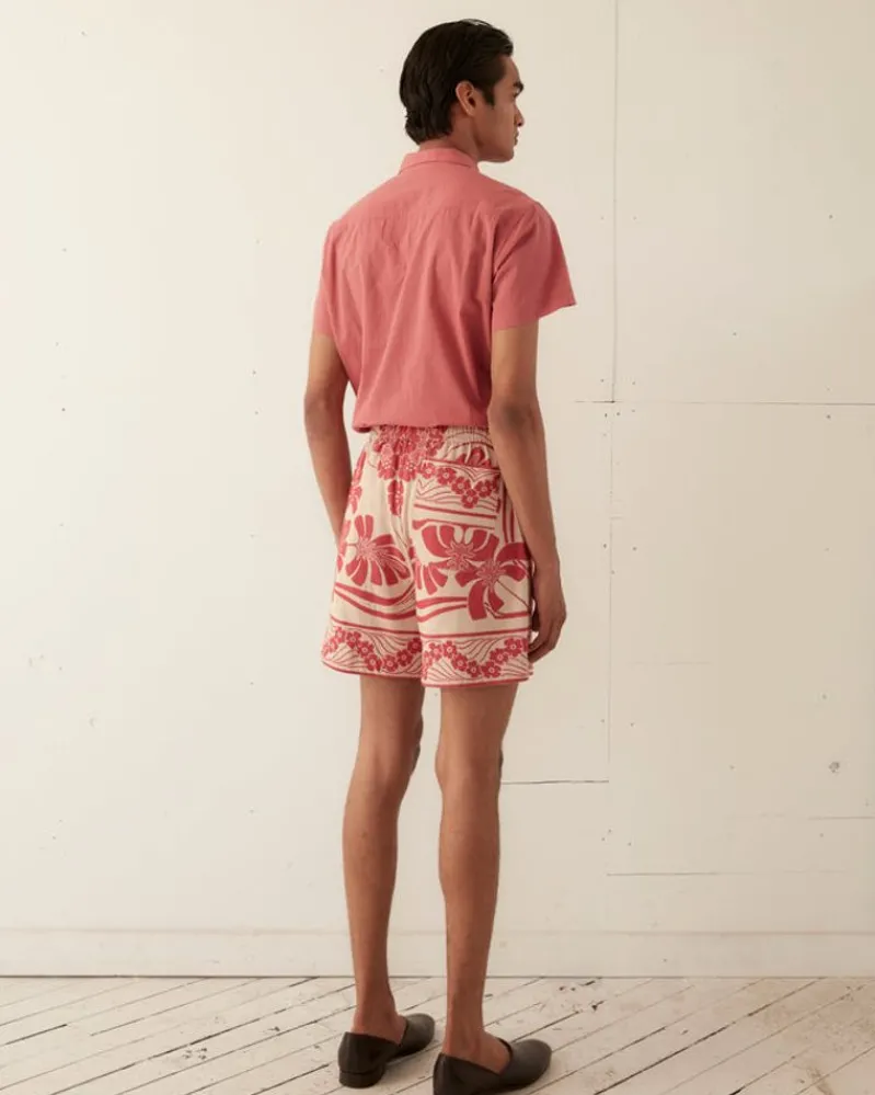 Shorts<BODE Nouveau Monstera Shorts Red
