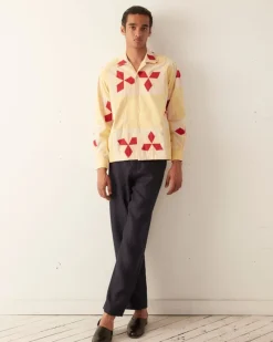 Shirts<BODE Novel Star Quilt Long Sleeve Shirt