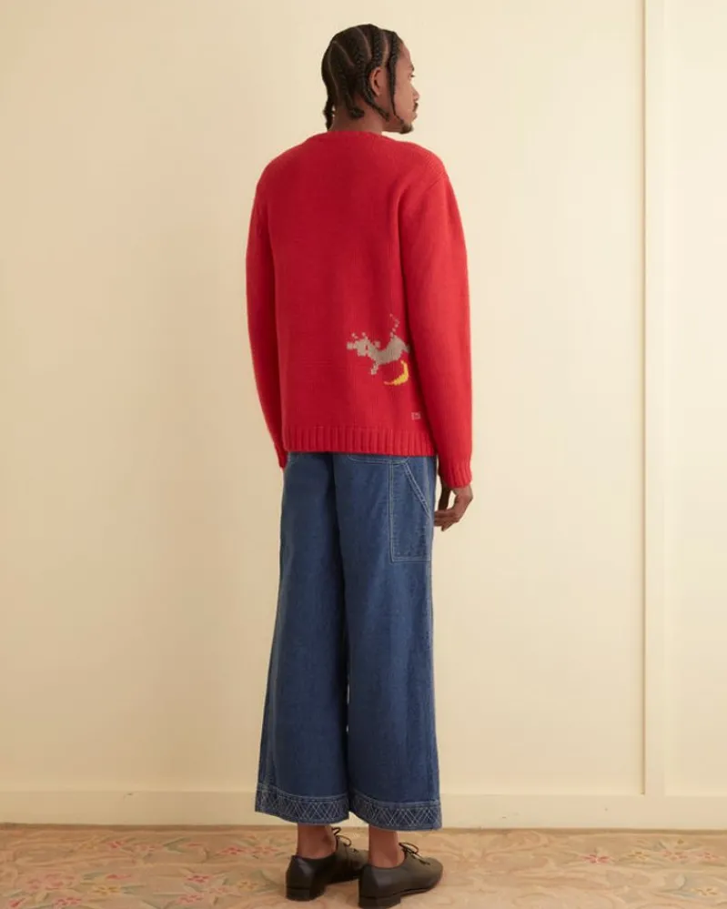 Knitwear<BODE Novelty Prose Cardigan Red