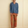 Shirts<BODE Overdye Crochet Shirt Petrol