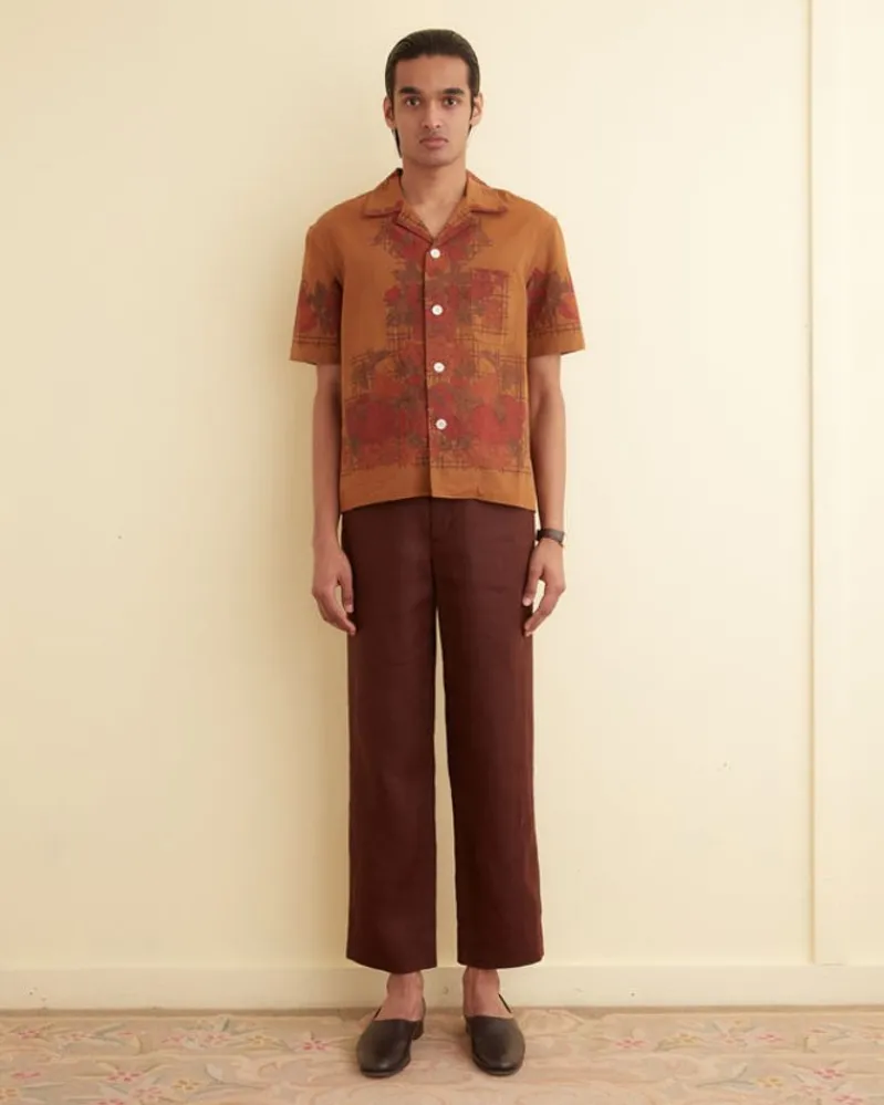 Shirts<BODE Overdyed Tablecloth Shirt