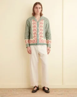 Shirts<BODE Paisley Frame Long Sleeve Shirt