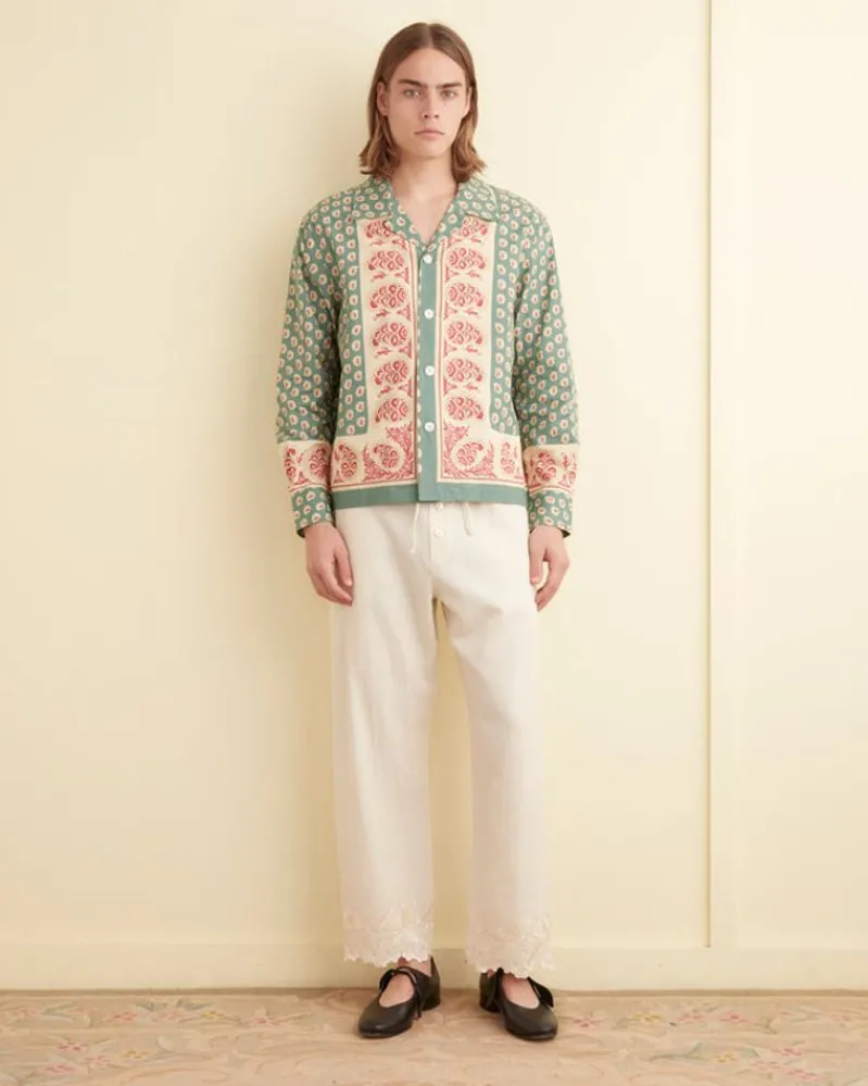 Shirts<BODE Paisley Frame Long Sleeve Shirt