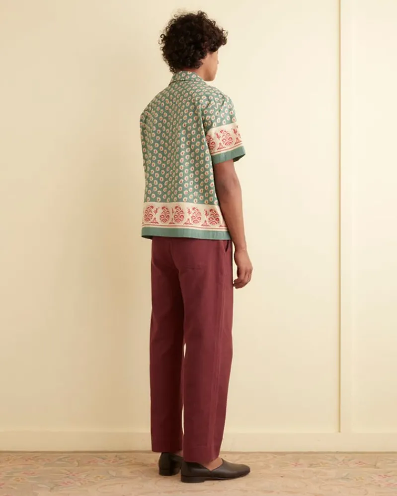 Shirts<BODE Paisley Frame Short Sleeve Shirt