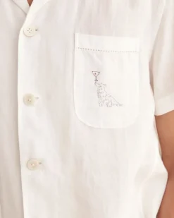 Shirts<BODE Party Trick Short Sleeve Shirt White