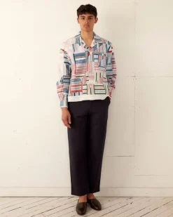 Shirts<BODE Patchwork Oxford Long Sleeve Shirt