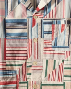 Shirts<BODE Patchwork Oxford Long Sleeve Shirt