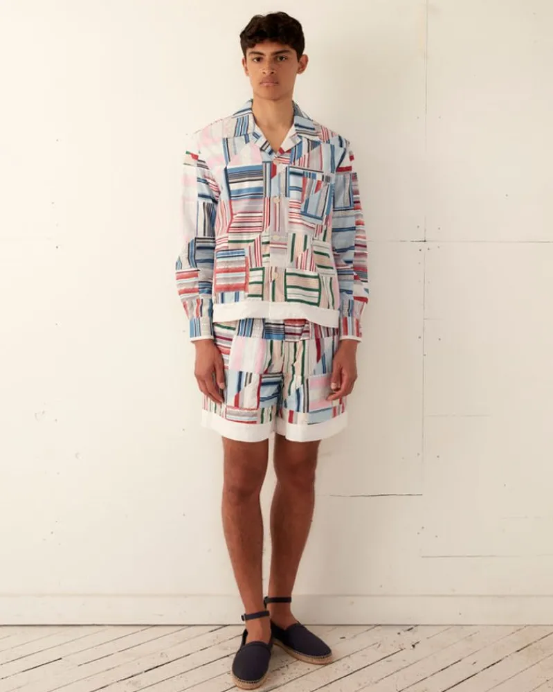Shorts<BODE Patchwork Oxford Shorts
