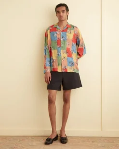 Shirts<BODE Patchwork Tumbleweed Long Sleeve Shirt