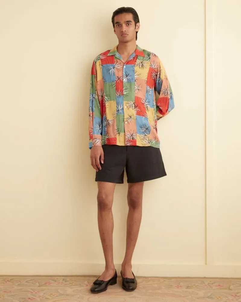 Shirts<BODE Patchwork Tumbleweed Long Sleeve Shirt