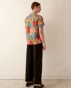Shirts<BODE Patchwork Tumbleweed Short Sleeve Shirt