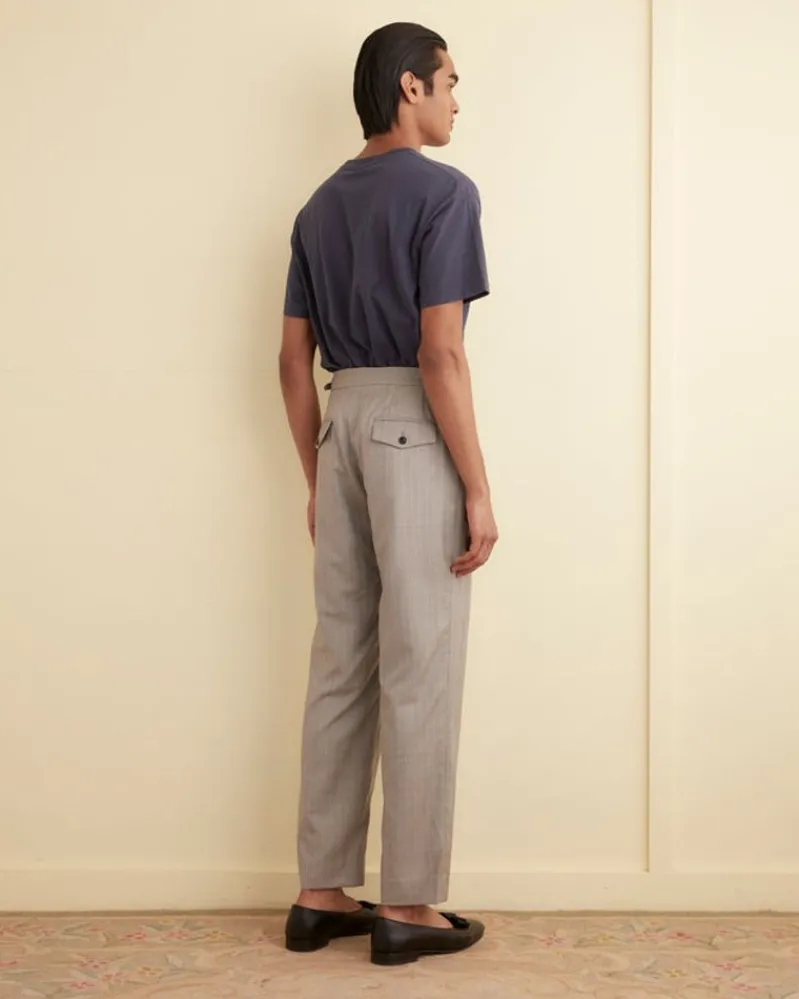 Trousers & Pants<BODE Pelagic Stripe Trousers - 32 Grey