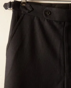 Trousers & Pants<BODE Pinstripe Navy Trousers - 28