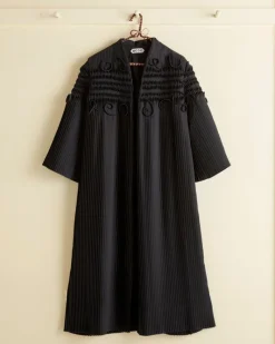 Outerwear<BODE Pleated Opera Coat Black