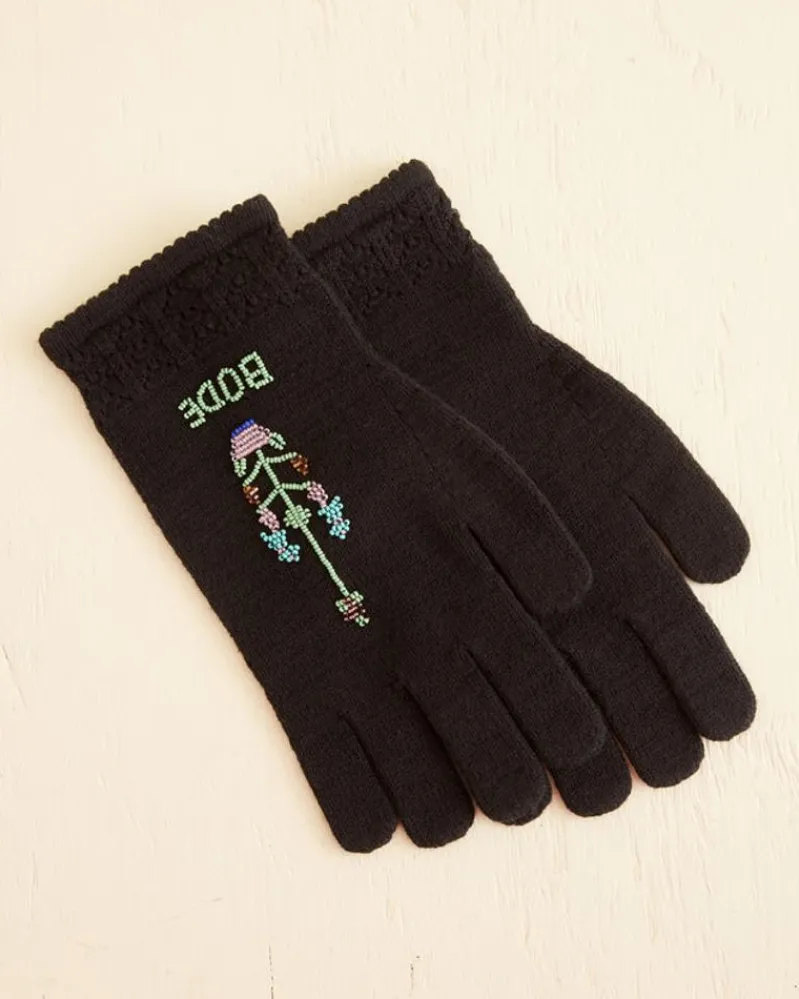 Accessories<BODE Pointelle Gloves - Black