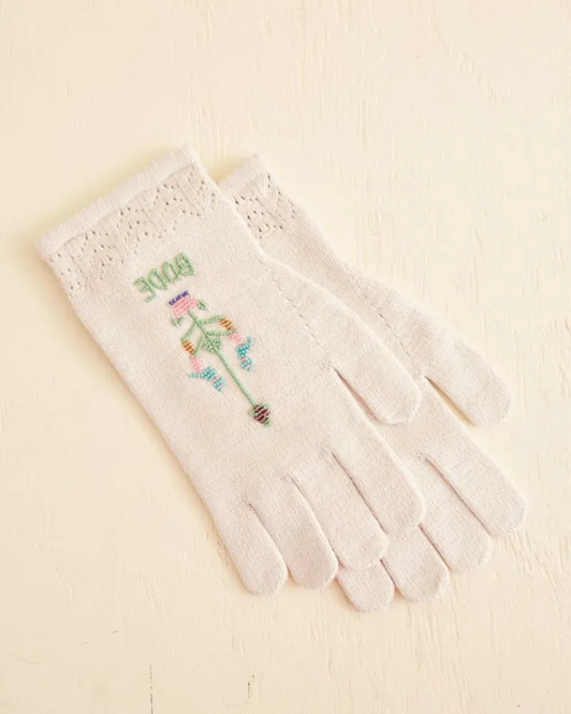 Accessories<BODE Pointelle Gloves - Cream