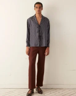 Shirts<BODE Polka Dot Micro Tie Long Sleeve Shirt