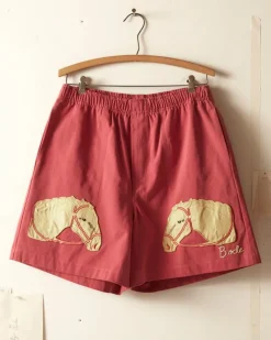 Shorts<BODE Pony Applique Shorts - Pink