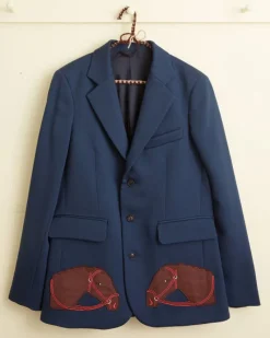 Outerwear<BODE Pony Applique Suit Jacket Blue