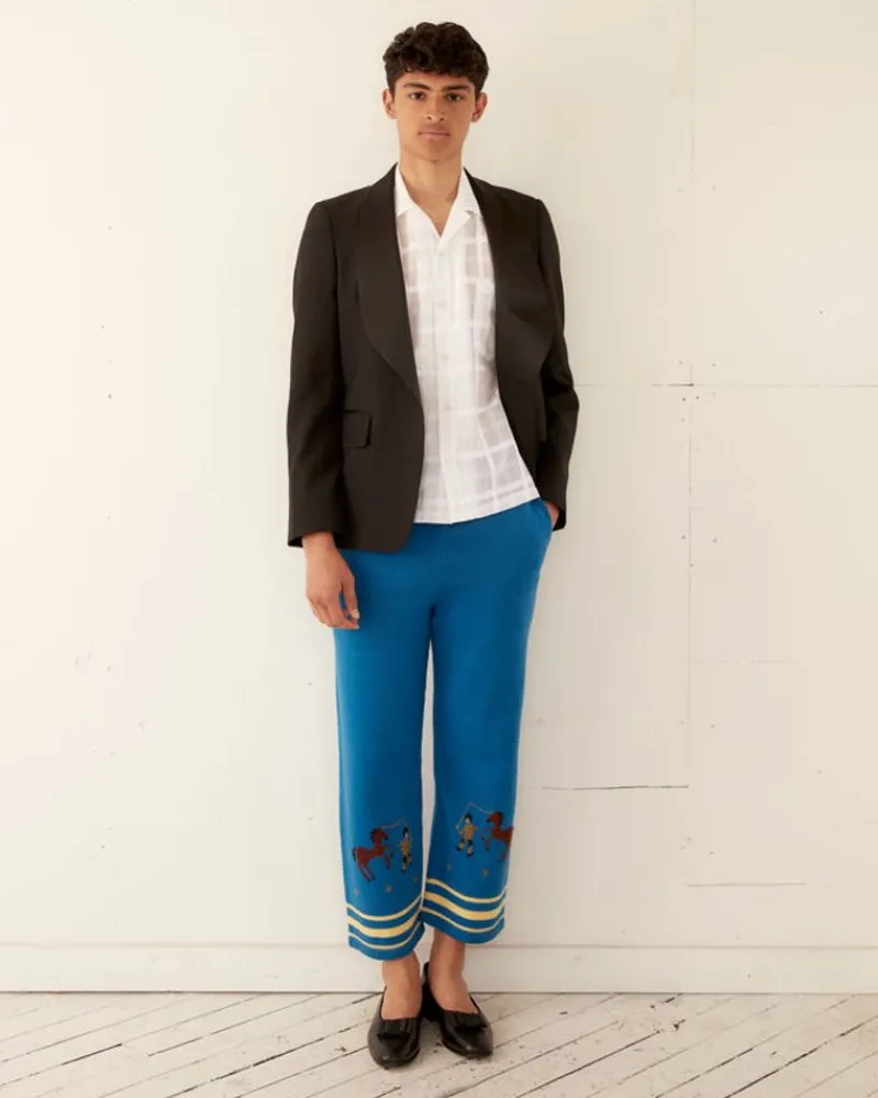 Knitwear<BODE Pony Lasso Pant Blue