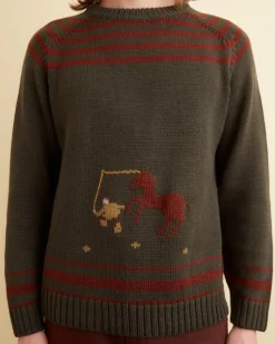Knitwear<BODE Pony Lasso Sweater Multi Green