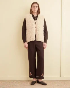 Outerwear<BODE Pony Tapestry Vest Tan
