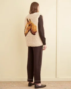 Knitwear<BODE Pony Tapestry Vest Tan
