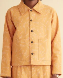 Outerwear<BODE Pooch Jacket Yellow/White