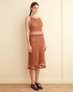 Knitwear<BODE Posy Crochet Dress Brown