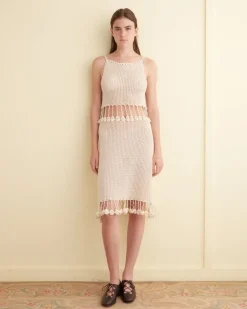 Dresses<BODE Posy Crochet Dress Cream