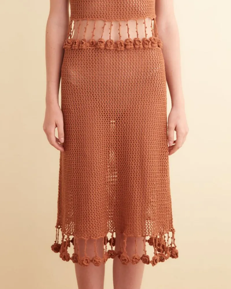 Dresses<BODE Posy Crochet Dress Brown