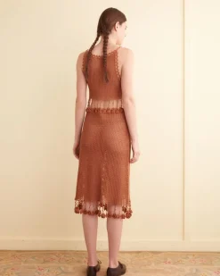 Dresses<BODE Posy Crochet Dress Brown