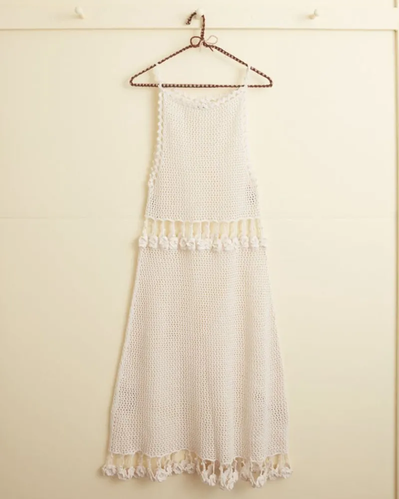 Knitwear<BODE Posy Crochet Dress Cream