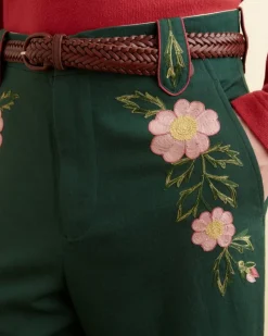 Trousers & Pants<BODE Prairie Rose Trousers Green