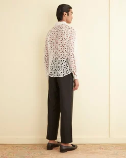 Shirts<BODE Primrose Lace Long Sleeve Shirt White