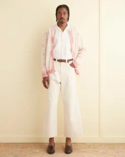Knitwear<BODE Printed Mill Cardigan Pink/Cream