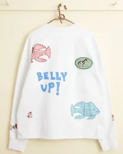 Cut & Sew<BODE Property Of Janet Crewneck White