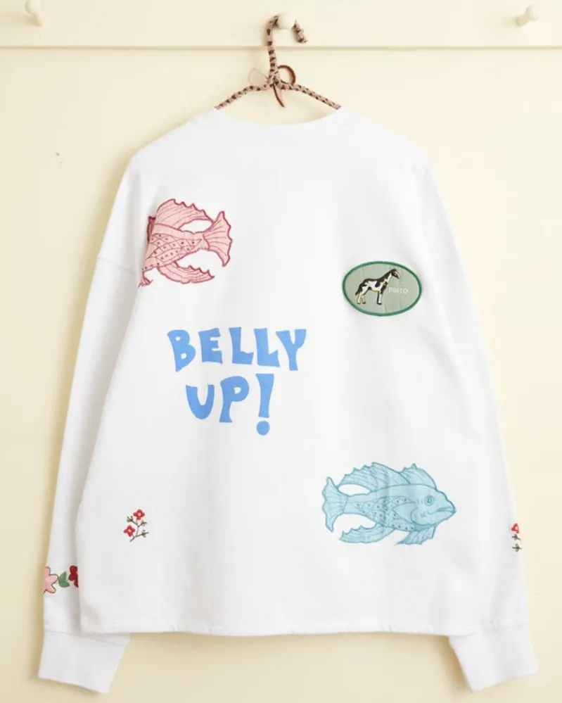 Cut & Sew<BODE Property Of Janet Crewneck White