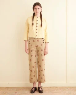 Cut And Sew<BODE Pullman Cardigan Yellow