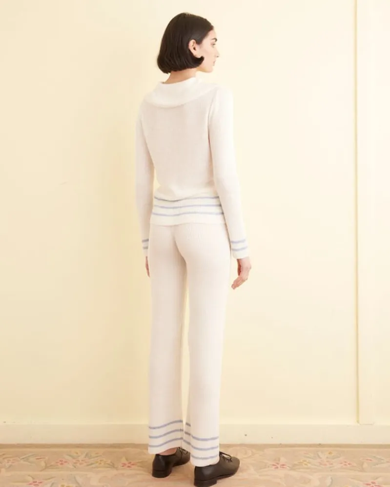 Trousers & Pants<BODE Quincy Stripe Joggers Cream