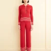 Knitwear<BODE Quincy Stripe Polo Red