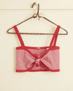 Underpinnings<BODE Revere Stripe Bra Red/Multi