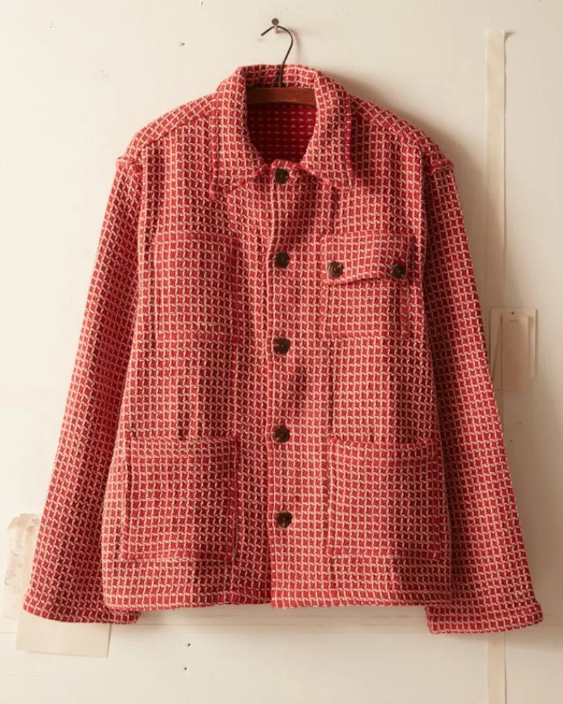 Outerwear<BODE Reversible Duo Waffle Jacket - Red
