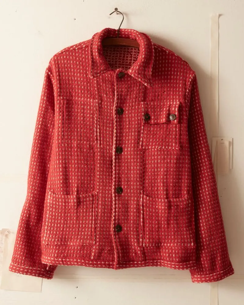 Outerwear<BODE Reversible Duo Waffle Jacket - Red