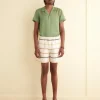 Shorts<BODE Rickrack Stripe Rugby Shorts Ecru/Multi
