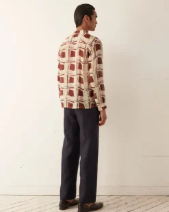 Shirts<BODE Ripple Plaid Long Sleeve Shirt