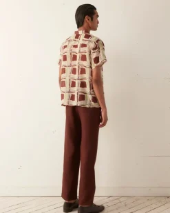 Shirts<BODE Ripple Plaid Short Sleeve Shirt
