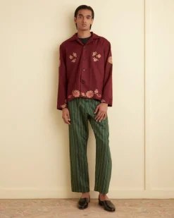 Shirts<BODE Rococo Overshirt Maroon