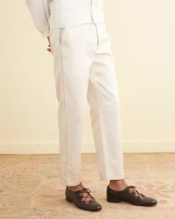 Suiting<BODE Roping Tuxedo Trousers Ecru