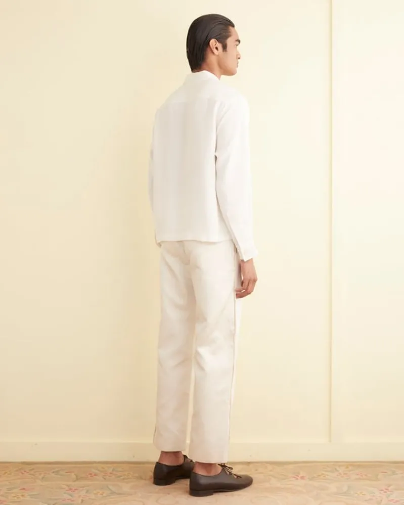 Suiting<BODE Roping Tuxedo Trousers Ecru